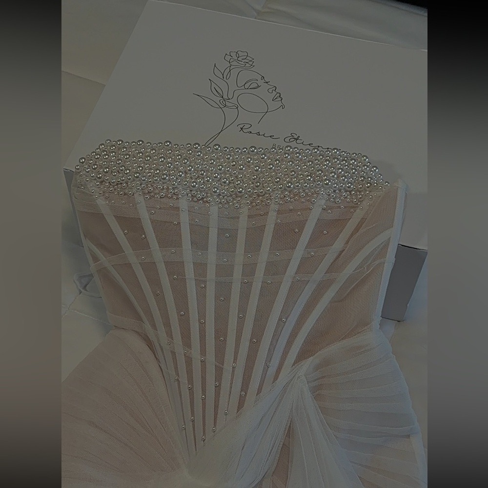 ROSIE ETIENNE AURORA Pearl Bridal Dress BRAND NEW